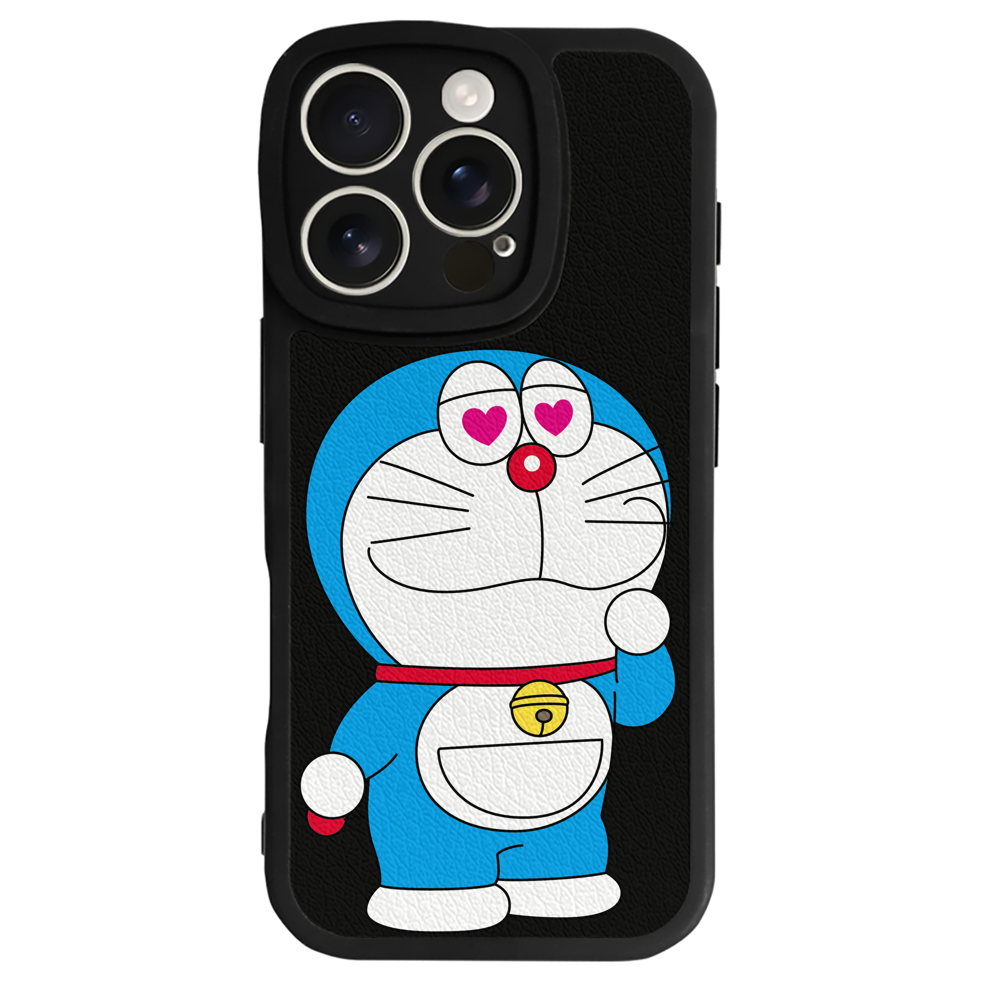 （画像用） ドラえもん Doraemon 【iPhone 16シリーズ対応】シリコンスマホケース（レザー調） 材質：シリコン